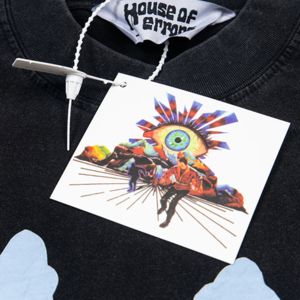 Polyester/Cotton Oversized Black T-Shirt Men's Casual Short Sleeve O-Neck Jersey Cotton Front Logo Design - Product Image 4