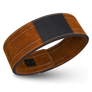 13mm 10mm Thickness Cowhide Powerlifting Lever Buckle Belts Adjustable <b>Training</b> Support Maximum Tightness Heavy Duty Gym Belts - Product Image 2