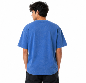 เสื้อยืดคอกลมทรงโอเวอร์ไซส์สไตล์วินเทจสำหรับผู้ชาย ผ้าฝ้ายพรีเมียม สวมใส่สบาย เหมาะสำหรับใส่ในชีวิตประจำวัน - Product Image 2