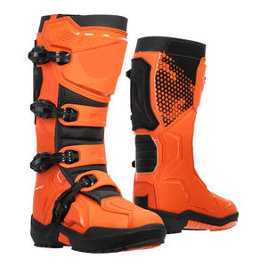 Chaussures de moto pour homme à prix abordable, en cuir véritable, respirantes, imperméables et coupe-vent, style maillot de course - Product Image 1