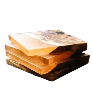 Haute demande couleur personnalisée résine et bois conception personnalisée meilleurs sous-verres pour boisson café thé pour bureau et maison - Product Image 5