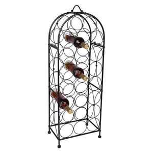 Portabottiglie in Metallo Stile Castello di Bordeaux per 23 Bottiglie, Design Nero - Product Image 6