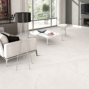 Carreaux de sol en porcelaine Jordan Bianco 600x1200mm, finition mate, 8mm, antidérapants, pour salle de bain et salon - Product Image 1