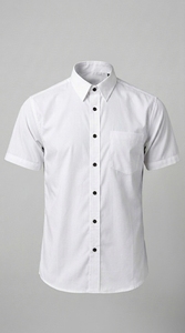 เสื้อเชิ้ตแขนสั้นผู้ชายแบบคลาสสิก ผ้าระบายอากาศได้ดี สวมใส่สบาย ดีไซน์เรียบง่าย เหมาะสำหรับใส่ลำลองหรือเป็นทางการ - Product Image 2
