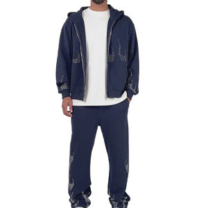 Survêtement à strass pour homme à prix bas, vente en gros, pour le sport, l'entraînement et le jogging - Product Image 3