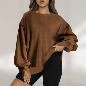 Sudadera de Moda de Invierno para Mujer, Color y Diseño Personalizables, Transpirable, Ecológica, Poliéster/Algodón, Servicio OEM - Product Image 3