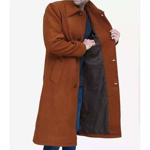 Elegant <b>Men's</b> <b>Wool</b> Blend Trench Coat Winter Jacket Warm Long <b>Overcoat</b> <b>for</b> Autumn Streetwear Casual & Formal Outerwear Wholesale - Product Image 4