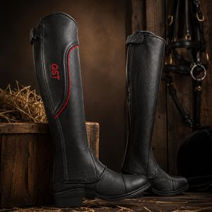 Polainas de cuero para equitación, protección de piernas para montar a caballo - Product Image 6