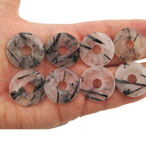 Natural Crystal Donuts Tourmaline quartz Crystal Stone Donut Gemstone Stone Crystal Reiki Gemstones Healing Donuts Agate - Product Image 2