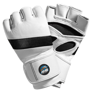 Guantes de Boxeo MMA Profesionales Cómodos de Medio Dedo a Precio Económico, con Logotipo Personalizado, de Cuero Resistente, con Cierre de Gancho y Bucle, que Absorben la Humedad - Product Image 1