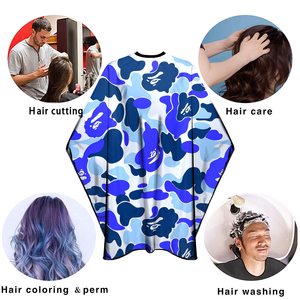 Capes de barbier pour hommes, capes de coupe de cheveux avec boutons-pression, capes de salon pour stylistes, cape de coiffeur imperméable 63”× 56” Hysaf - Product Image 3