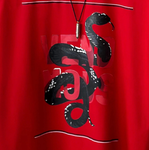 Camiseta Casual de Manga Corta con Cuello en V, Tejida en Poliéster/Algodón, Impresión Personalizada por Sublimación, Ecológica, Estilo Urbano - Product Image 2
