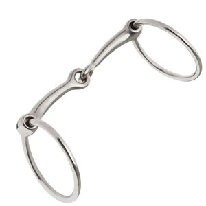 Bocado de Anillas Multiusos de Acero Inoxidable para Montar a Caballo, para Entrenamiento y Control Suave, Bocado Ecuestre para Caballos - Product Image 6