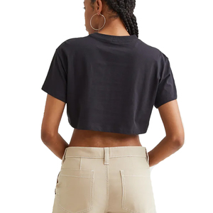 Camisetas Cortas de Manga Corta para Mujer, Modernas, de Algodón, Ajustadas, Básicas, con Cuello Redondo - Product Image 5