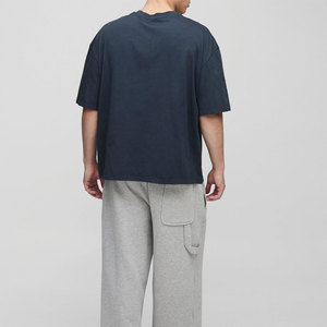 Camiseta Blanca Ligera de Algodón 100% a Precio Económico para Hombre, con Hombros Caídos, Logotipo Personalizado, Secado Rápido y Transpirable - Product Image 4