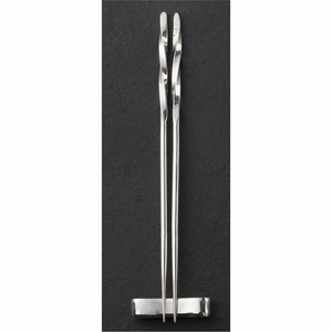 Support à baguettes moderne en métal martelé, support à couverts argenté, porte-couteaux et cuillères, organisateur de table pour la restauration fine et la cuisine domestique - Product Image 6