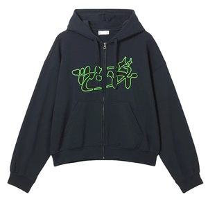 เสื้อฮู้ดดี้โอเวอร์ไซส์ผ้าฝ้าย 100% หนานุ่ม สั่งทำขายส่งสำหรับผู้ชาย ทรงไหล่ตก ใส่ได้ทั้งชายและหญิง ระบายอากาศได้ดี พิมพ์ลายโลโก้ดิจิทัล - Product Image 4