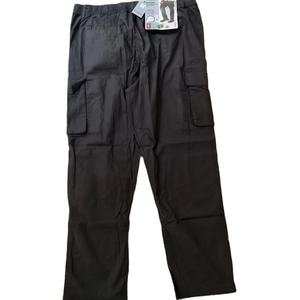 Pantalon de jogging décontracté ample pour homme 100 % coton infroissable, style cargo, long, taille mi-haute, coupe ample, délavé coloré, léger, idéal pour l'été et le travail - Product Image 3