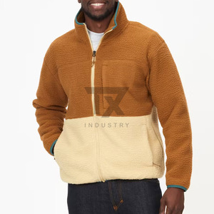 Veste polaire technique zippée intégrale pour homme, en microfibre, avec logo personnalisé, col montant et capuche, en toile, vente en gros - Product Image 1