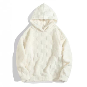 Sudadera con Capucha para Hombre, Tendencia 2026, Sudadera de Forro Polar, Talla Grande, Color Sólido, Informal, para Invierno, con Bolsillo, Gris, Negro, Blanco - Product Image 3