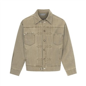 Veste décontractée pour hommes style western, veste de camionneur old school, prix d'usine, streetwear - Product Image 6
