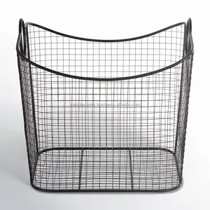 <b>Rectangular</b> Stainless Steel <b>Basket</b> for Cutlery <b>Storage</b> Foldable Dishwasher Safe Handmade Decorative Wire <b>Basket</b> for Serving - Product Image 4