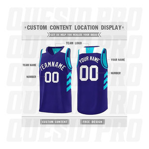 Fournisseurs de vêtements de basketball personnalisés en gros OEM, maillots de basketball pour hommes colorés avec sublimation et broderie - Product Image 3