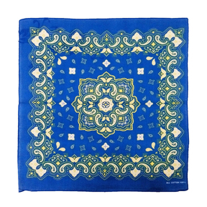 ผู้ผลิตผ้าพันคอแบบกำหนดเอง ผ้าพันคอพิมพ์ลายขนาด 22 นิ้ว ผ้าพันคอของขวัญ ผ้าฝ้าย 100% ผ้าพันคอทรงสี่เหลี่ยมสไตล์ชาติพันธุ์ พิมพ์ลายสกรีนบนผ้าฝ้าย - Product Image 6