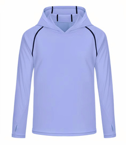 Hoodie de protection solaire personnalisé UPF 50+ à manches longues, léger, séchage rapide, pour la pêche, la randonnée, performance, anti-UV, OEM - Product Image 3