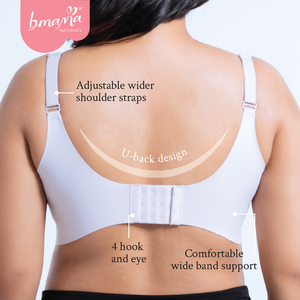 Sujetador de lactancia elástico de uso diario para mujer, con realce, antideslizante, con cierre frontal - Product Image 4