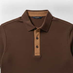 Chemise à manches courtes pour homme de qualité supérieure, design moderne personnalisé, tricotée, coupe classique, respirante, motif uni, logo - Product Image 4
