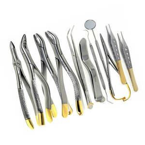 Kit completo de herramientas quirúrgicas para implantes dentales y extracciones con tijeras y jeringas chapadas en oro para clínicas - Product Image 5