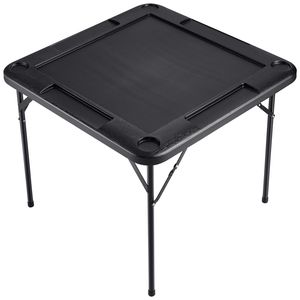 Tavolo da Mahjong Quadrato per 4 Giocatori con Design Classico XL, 4 Portabicchieri e 4 Vassoi Porta Chip, Portatile e 1 Set Completo - Product Image 4