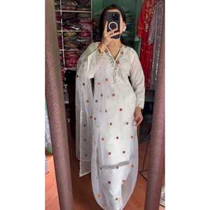 Vestidos de Noche Elegantes de Diseñador, Ropa de Fiesta, Top, Pantalón, Dupatta - Product Image 5