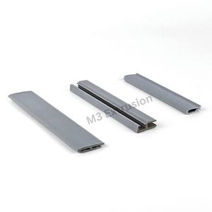 Pequeños perfiles rígidos de plástico PVC HDPE PP Marcos de aluminio Pistas de ventanas deslizantes con corte de precisión Disponible PVCABS PC ASA - Product Image 3