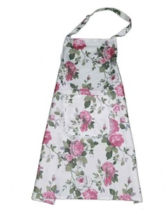 Venta al por mayor último diseño floral patrón 100% algodón mujeres Delantales para uso en cocina salón peluquería todos los tamaños delantales estilo - Product Image 2