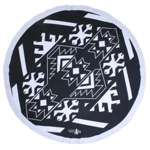 Toalla de Playa Redonda Turca de Lujo Personalizada con Logotipo, 100% Algodón, para el Hogar, Picnic, Secado Rápido, Libre de Arena - Product Image 1