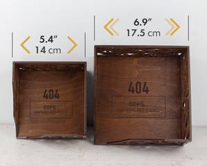 Modern Wooden Square Napkin Holder With Geometric Design Durable <b>Table</b> Decoration 5.4x6.9 Inches - Product Image 5