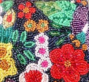 Handmade Floral beaded jewelry <b>box</b> multicolored beaded embroidery storage <b>box</b> decorated organizer special <b>gift</b> - Product Image 5