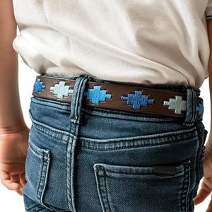 Ceinture Polo en Cuir de Vache Faite Main en Argentine, Ceinture Colorée avec Boucle en Alliage - Product Image 3