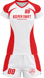 Tenue de volley-ball SpikeStorm Pro AeroSpike Elite, kit de volley-ball ThunderHit Premium, 100 % polyester, impression par sublimation intégrale - Product Image 2