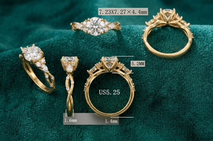 1.4 CT 925 <b>Silver</b> <b>Emerald</b> Cut D VVS2 Lab Diamond Prong Setting Engagement <b>Ring</b> for Party & Gift - Product Image 2