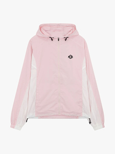 Chaqueta Cortavientos con Capucha de Peso Medio para Hombre, Rosa y Blanco con Bloques de Color, Casual, Transpirable, con Cierre de Cremallera, Ropa Deportiva de Invierno - Product Image 3