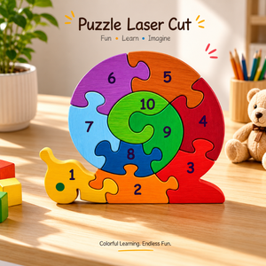 Rompecabezas de Madera con Números en Forma de Caracol para Niños |   Juguete Educativo Montessori para el Aprendizaje Temprano y la Coordinación Mano-Ojo - Product Image 5