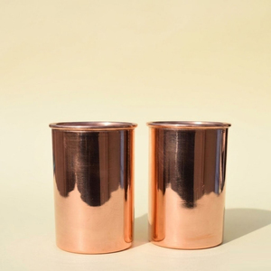 Handcrafted 100% Pure Copper Tumbler with Intricate Hand-Engraved Floral Design Traditional Ayurvedic Drinking Glass For Barware - Product Image 2
