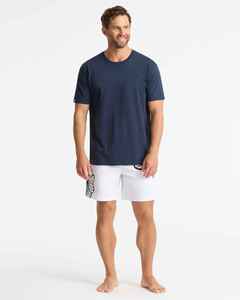 Pantalones Cortos de Playa para Hombre, Blancos con Estampado Floral, Cintura Elástica, Bolsillos, Secado Rápido, Casuales, Corte Medio, Bordados, OEM - Product Image 3