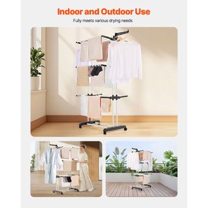 Stendibiancheria Pieghevole a 4 Livelli in Metallo con 24 Aste, Autoportante e Portatile per Biancheria da Letto - Product Image 3