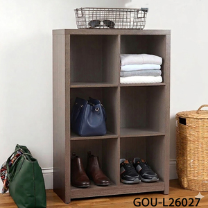 Armoire ouverte à 6 compartiments divisés en forme de cube - Product Image 2