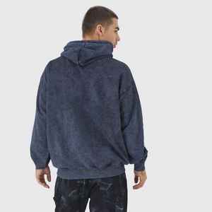 Custom Fleece Plain Dyed 100% Cotton Quick Dry Breathable Pocket Regular Fit Pullover Hoodie High Quality Vintage Men's - Product Image 4