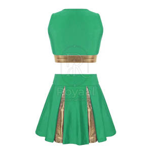 Uniforme de porristas ligero de alta calidad, marca privada, 100% poliéster, a precio económico. - Product Image 2